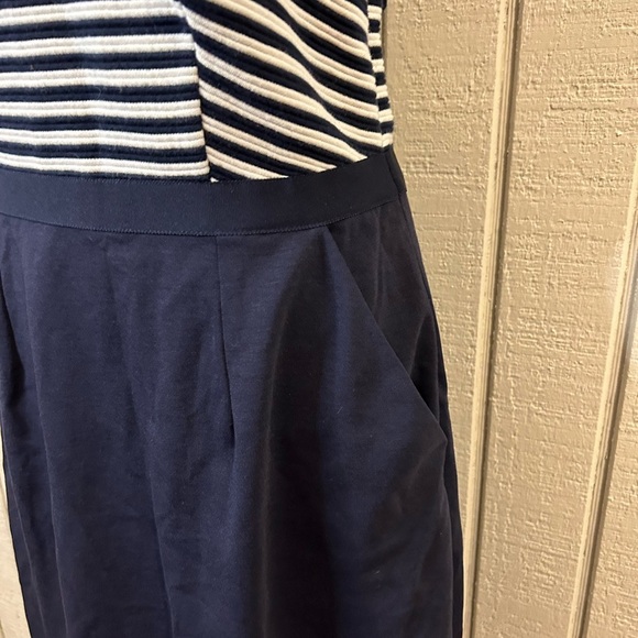 Boden Belle Ponte Navy Stripe Dress, size 8R. - Picture 6 of 7
